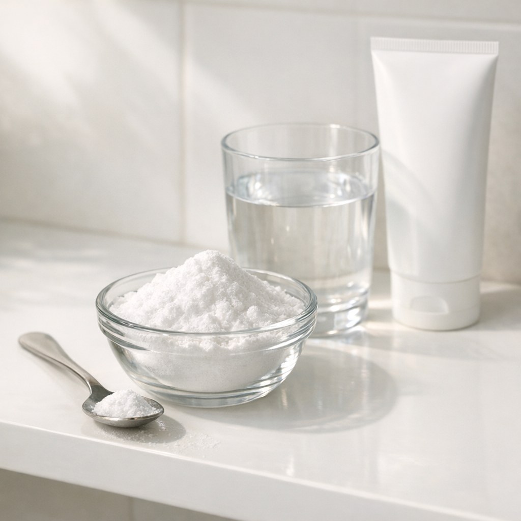 Le bicarbonate de soude sur la peau : danger et usage prudent