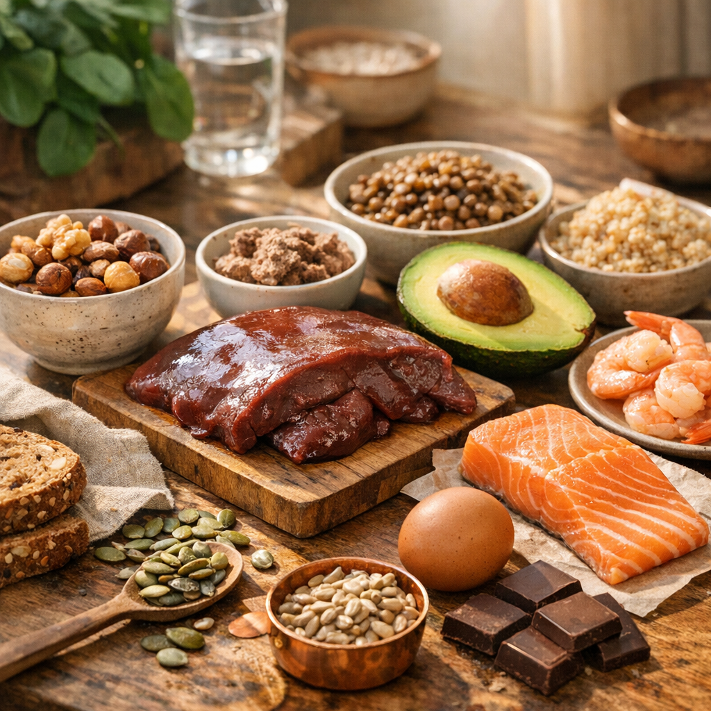 Source de cuivre dans l’alimentation : où le trouver sans surdoser ?
