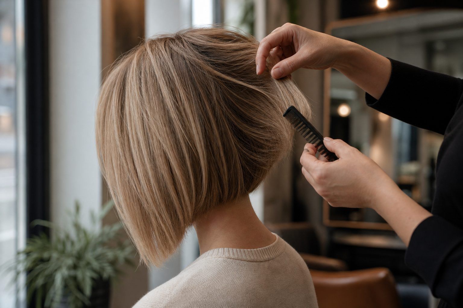 Quel dégradé demander au coiffeur pour éviter l’effet cheveux clairsemés ?