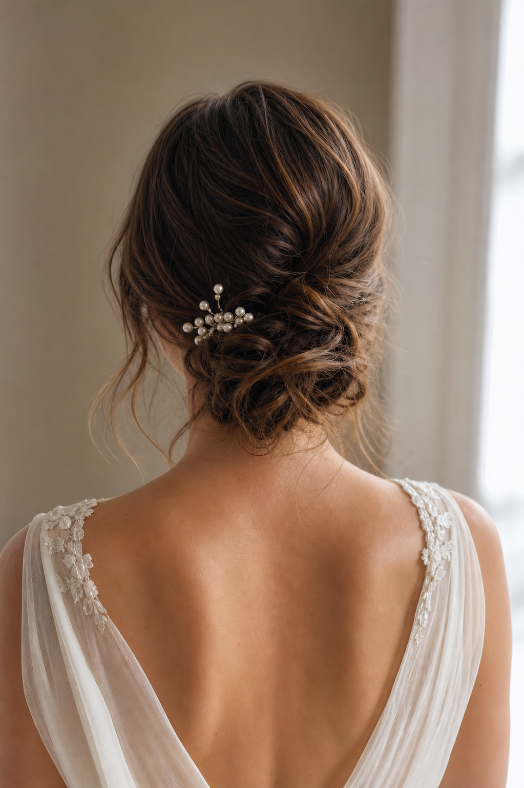 Quelle Coiffure de mariage valorise les cheveux mi-longs ?