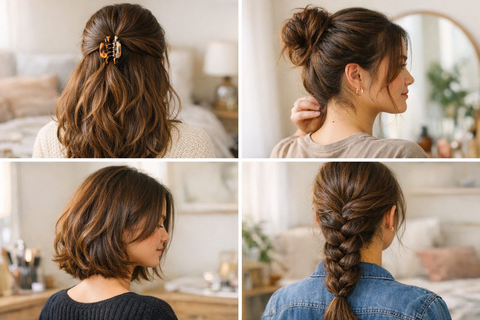 Quelles coiffures pour les cheveux épais au quotidien ?