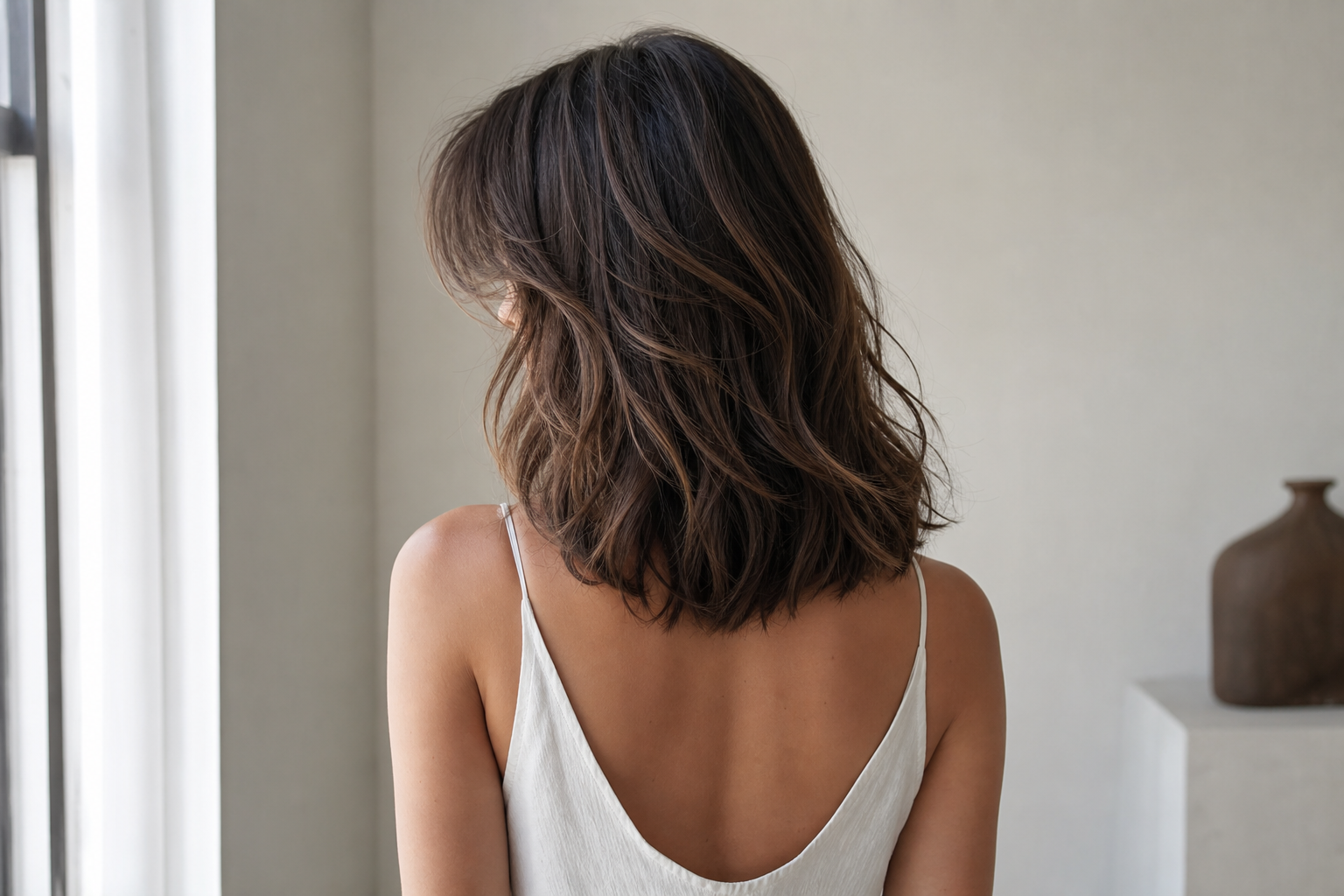 Les coiffures pour cheveux fins mi-longs qui créent du relief