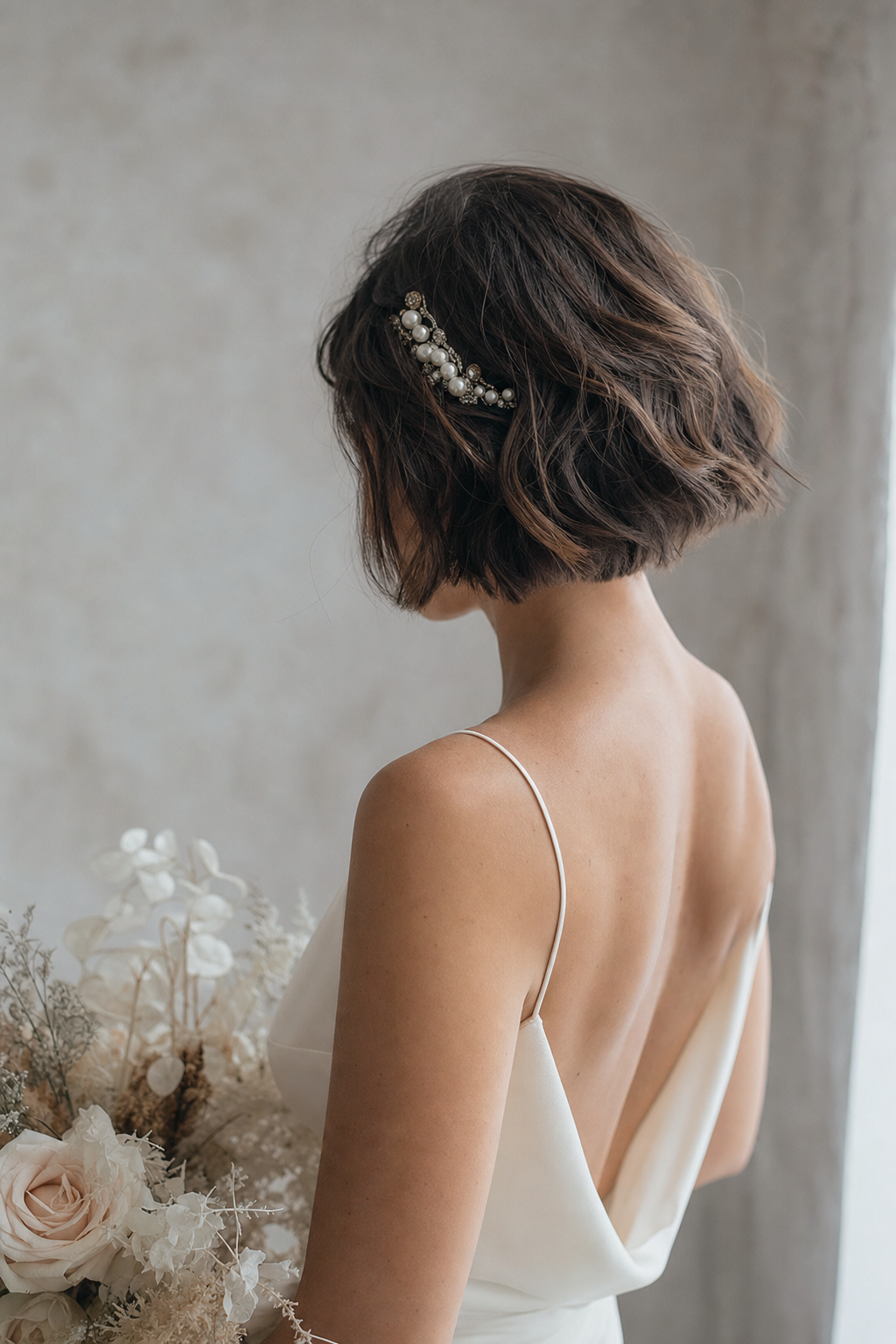 Les coiffures de Mariée qui subliment les cheveux courts