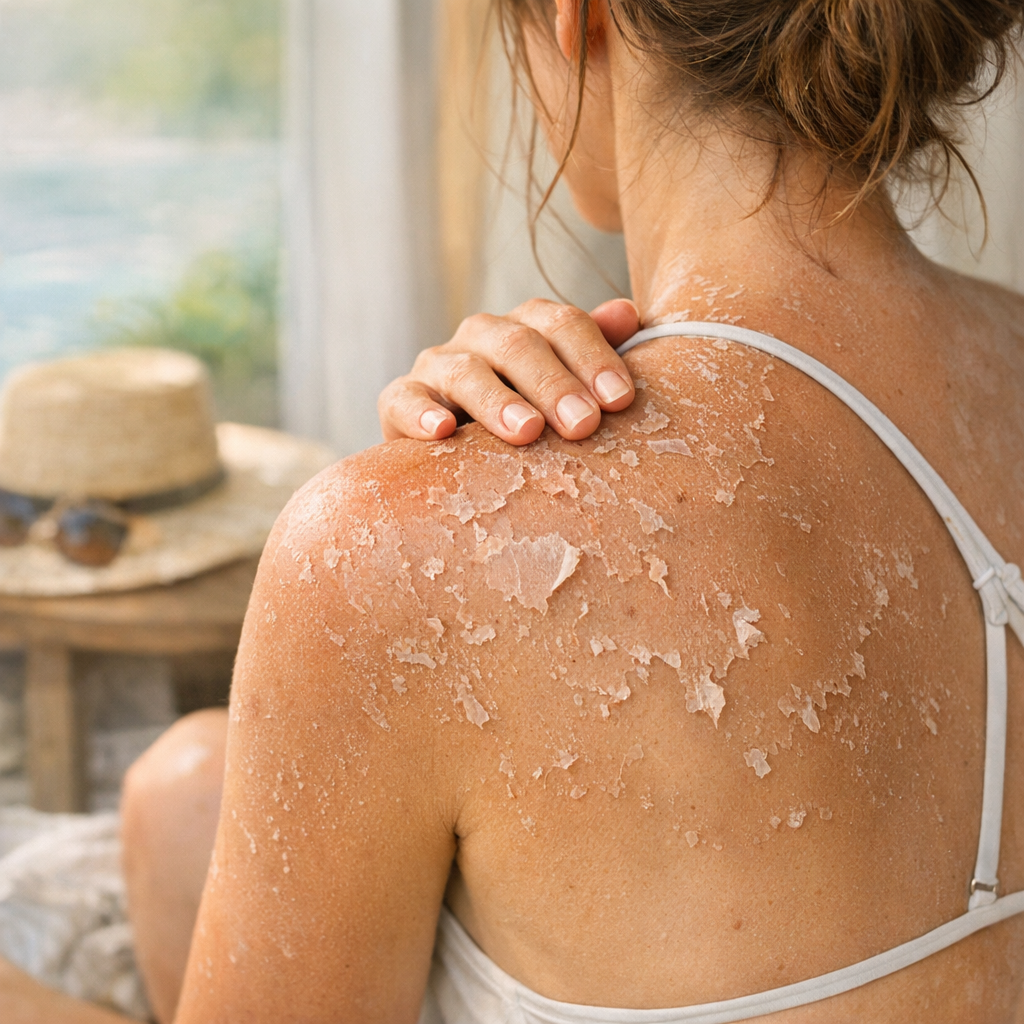 Après un coup de soleil, un peeling ou un bronzage qui pèle&nbsp;: ce qui change