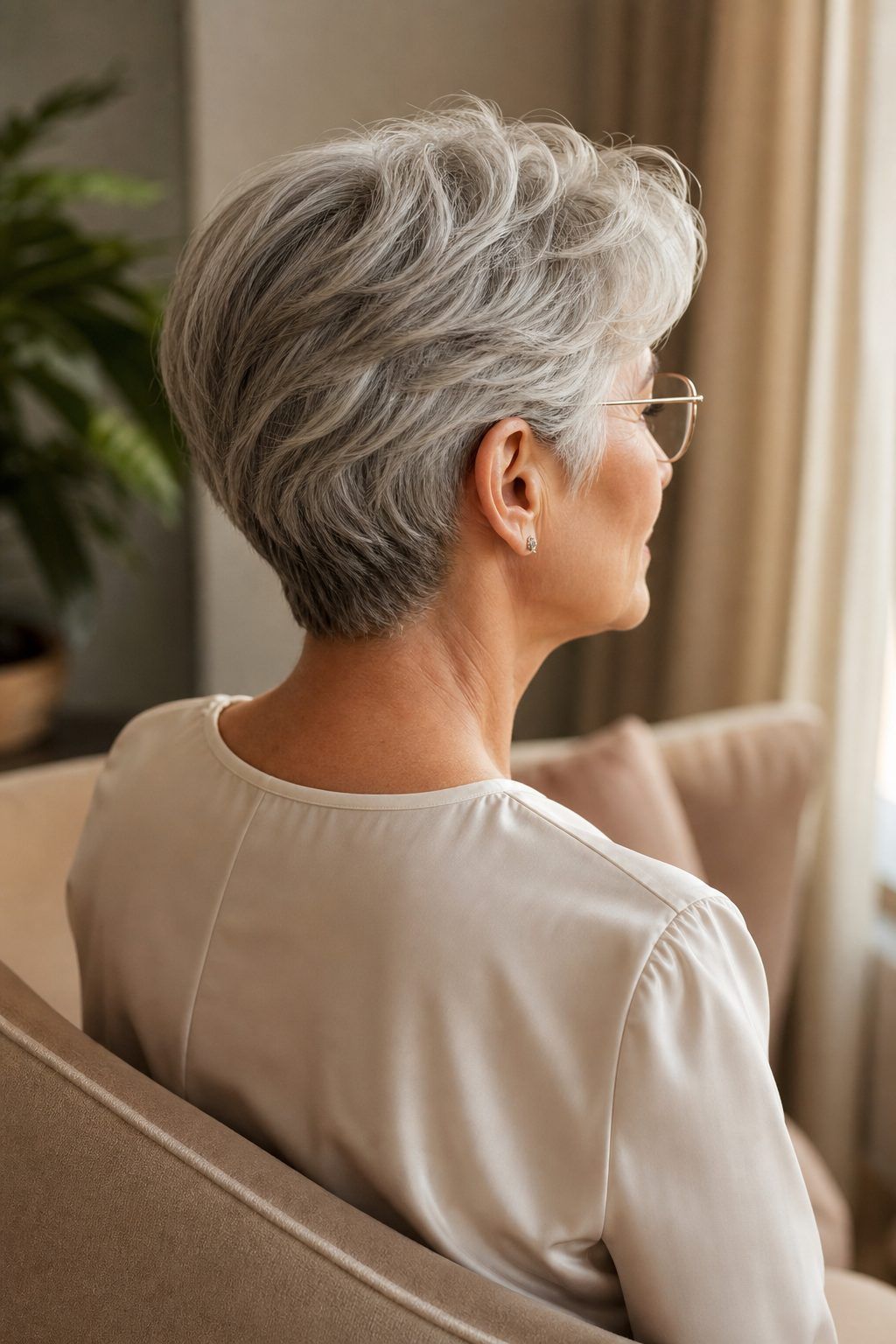 Coupe courte dégradée et lunettes&nbsp; : quand elle fonctionne vraiment