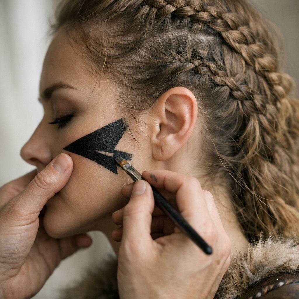 Le Maquillage Viking pour femme guerrière se décline en 8 idées