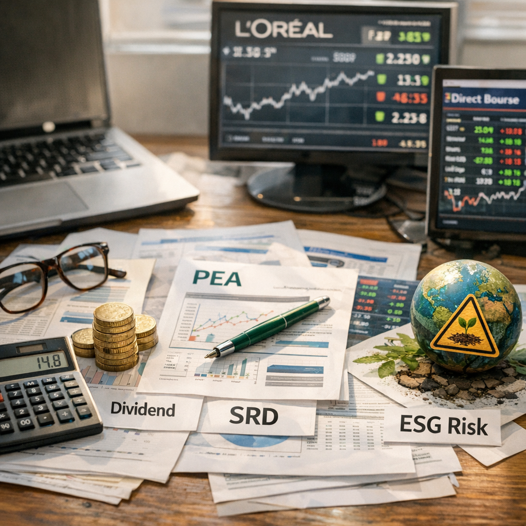 PER, dividende, PEA, SRD et risque ESG : les indicateurs à ne pas mélanger