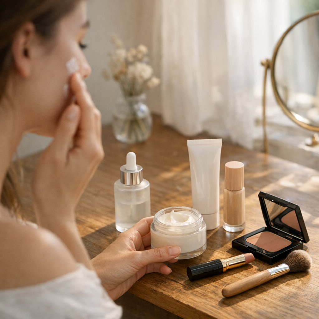 Si ma routine beauté dépasse déjà 5 produits au total dans la journée, comment arbitrer entre soin et maquillage sans su