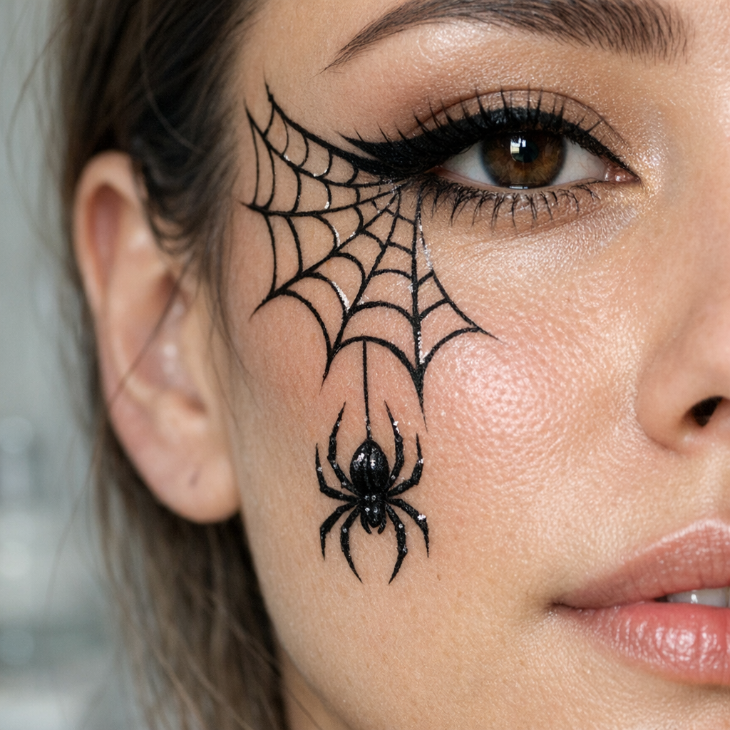 Comment réussir un Maquillage Araignée visage facile ?