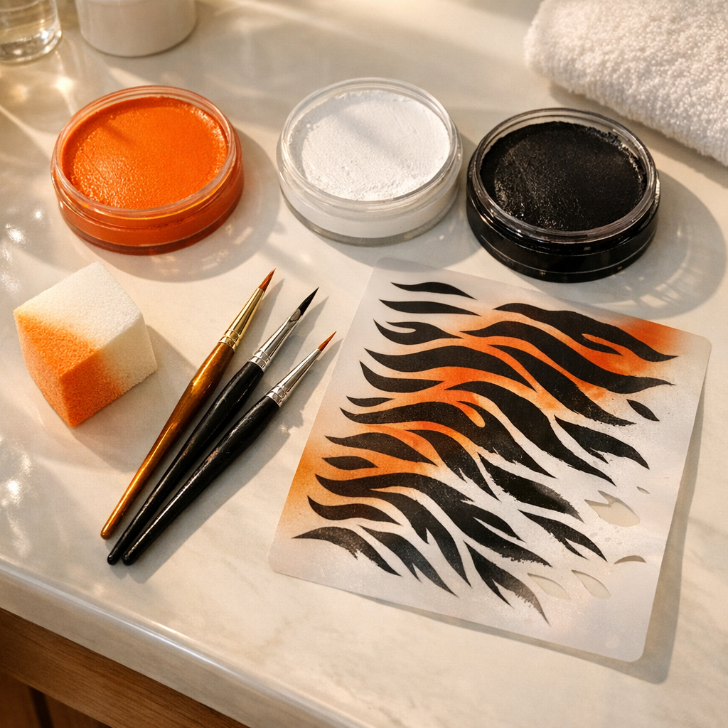 Un Maquillage de Tigre facile transforme le visage en 10 minutes