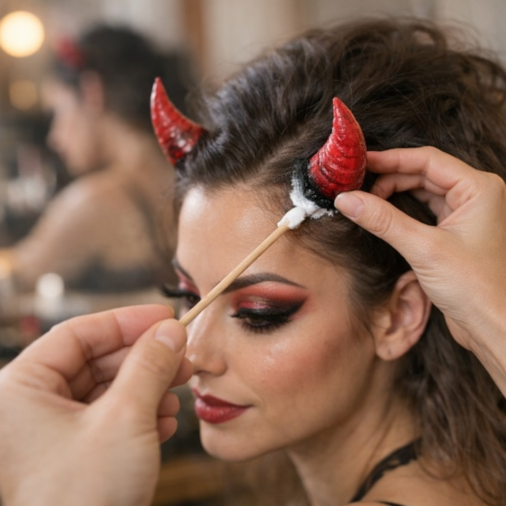 4. Comment coller des cornes de diable ?