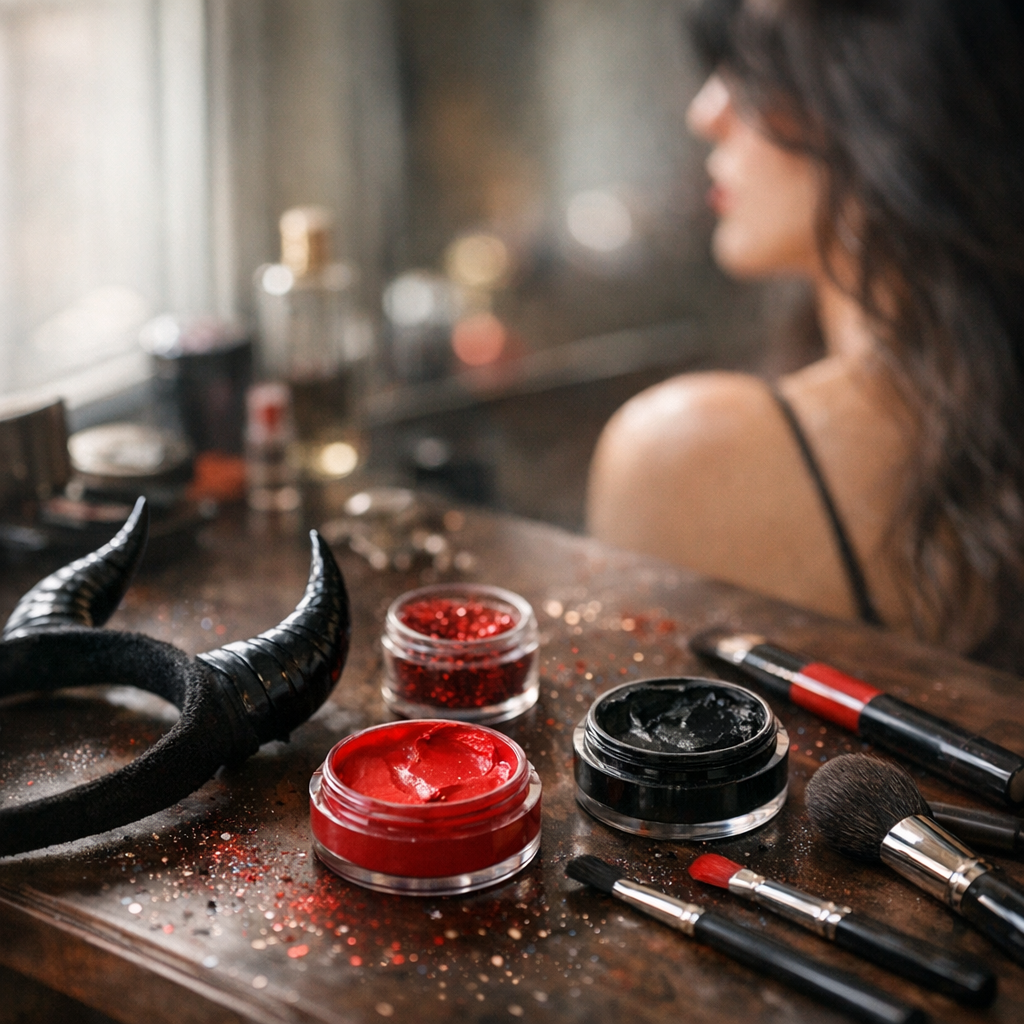 Un Maquillage de Diablesse pour femme se réussit en 7 étapes
