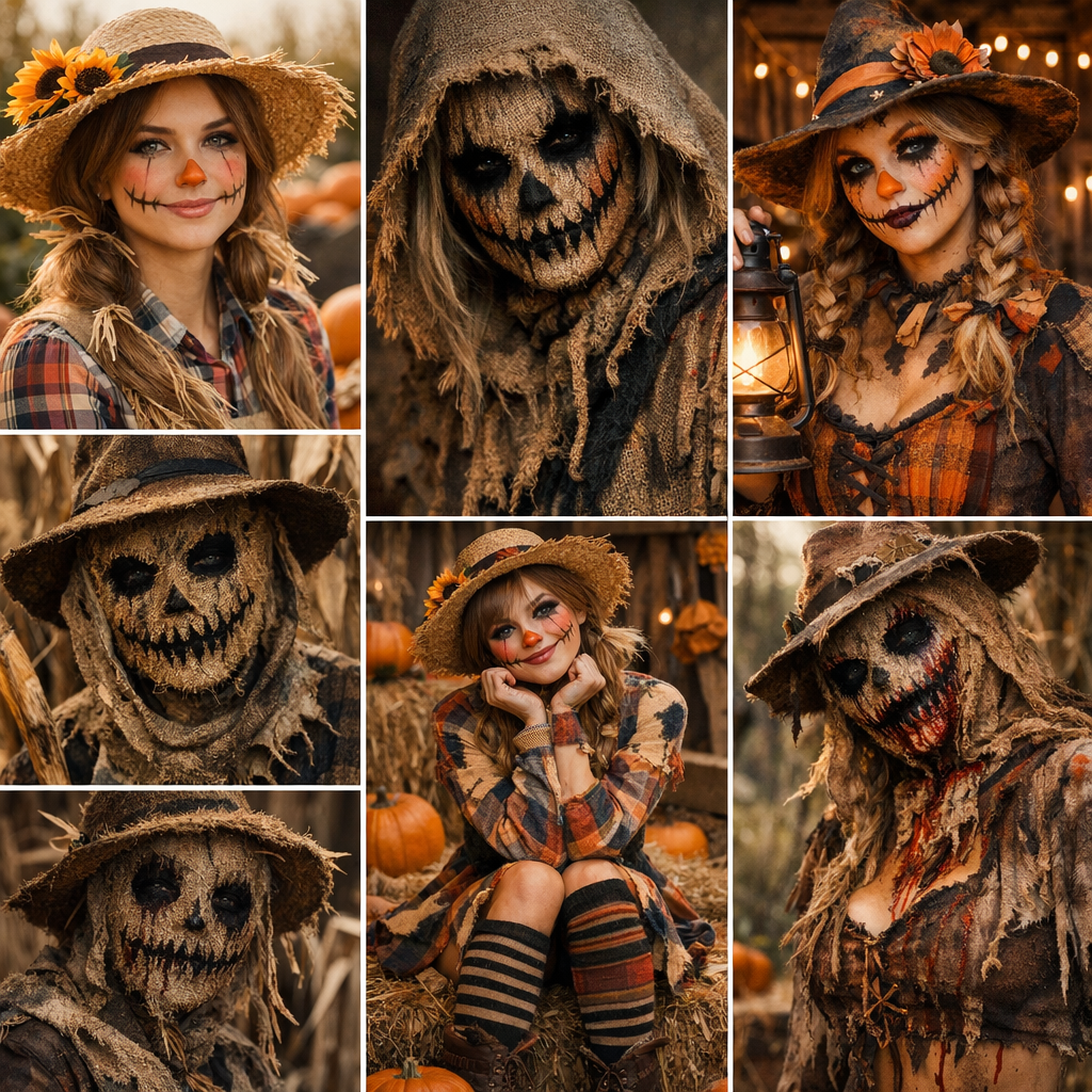 7 idées de look épouvantail Halloween, du cute à l’horreur