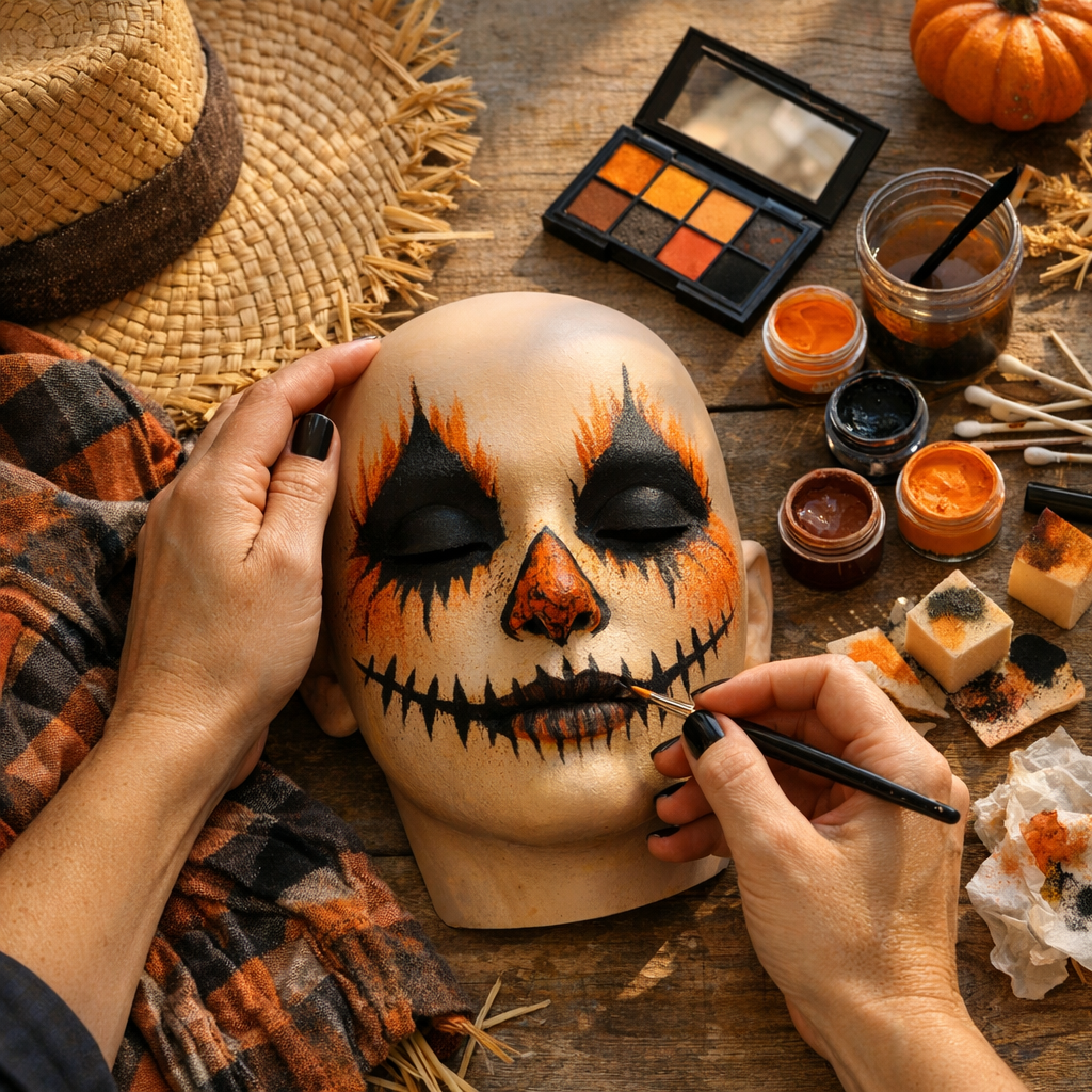 Un Maquillage épouvantail femme se réussit en 7 gestes