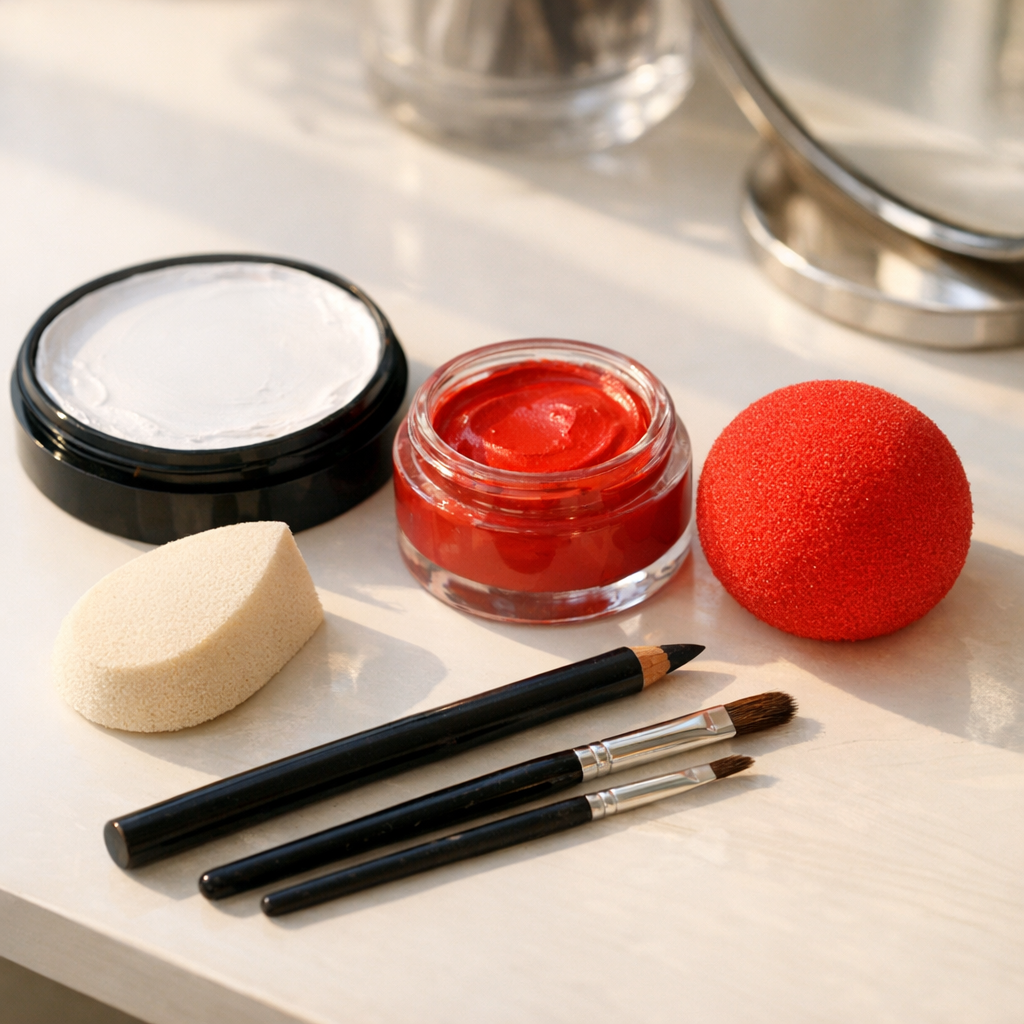 Un Maquillage Facile de Clown se réussit en 5 étapes