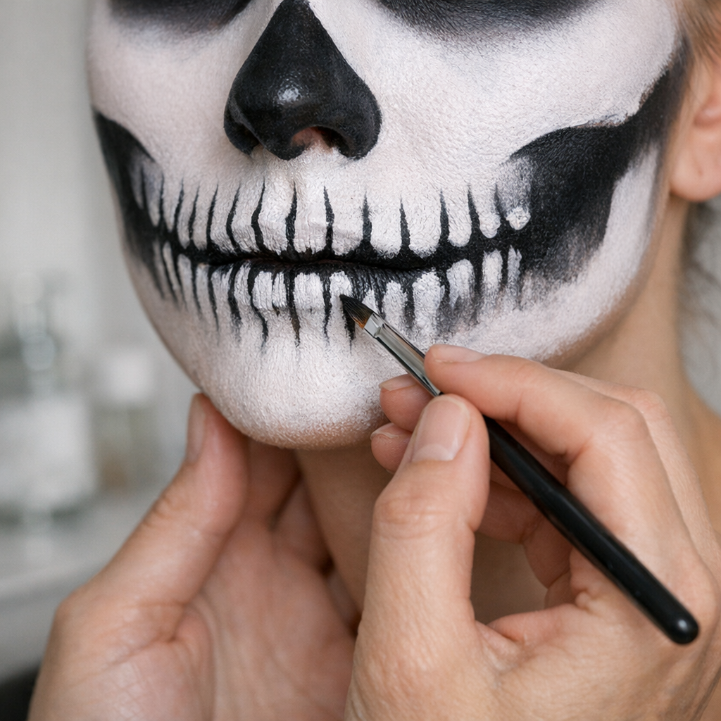 Comment réussir un Maquillage Squelette Facile en 20 minutes ?