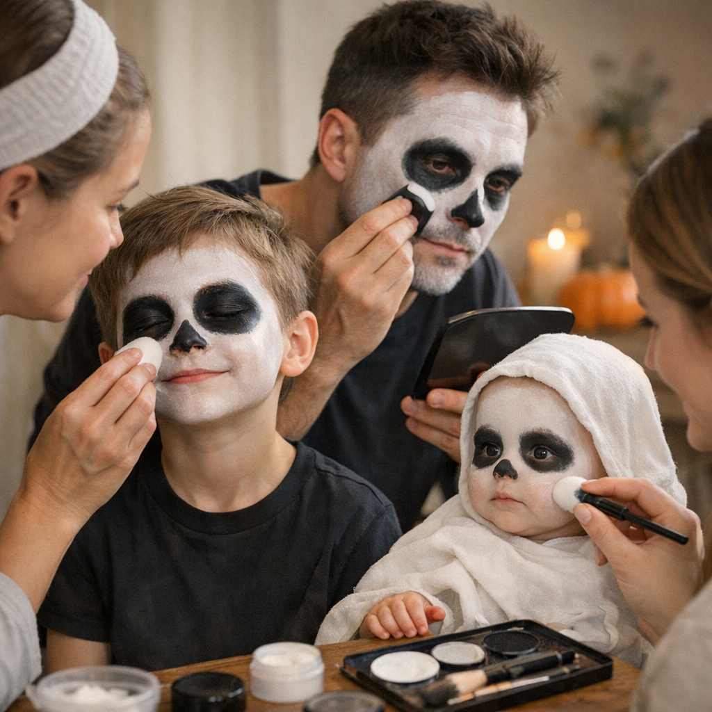 Adapter le maquillage fantome femme, homme, enfant ou bébé sans irriter la peau