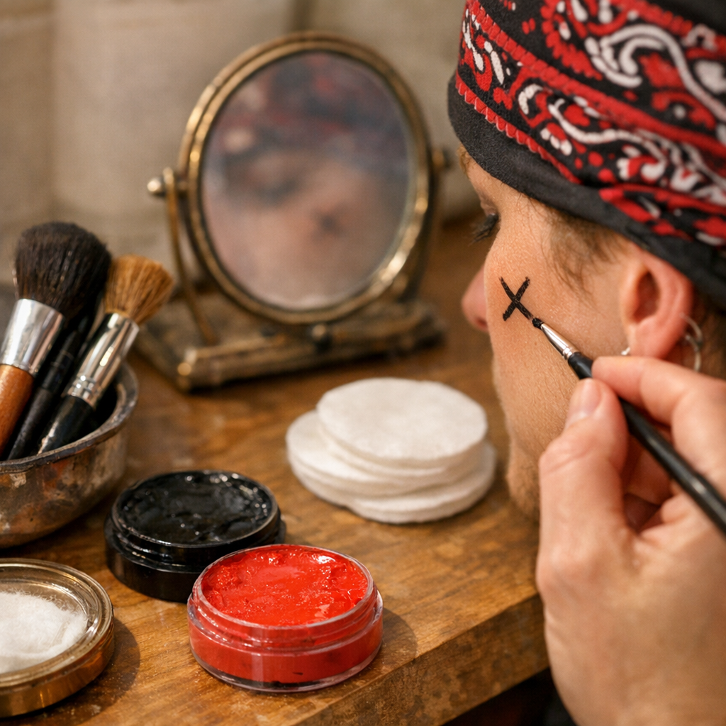 Un Maquillage Halloween Pirate facile se prépare en 10 idées