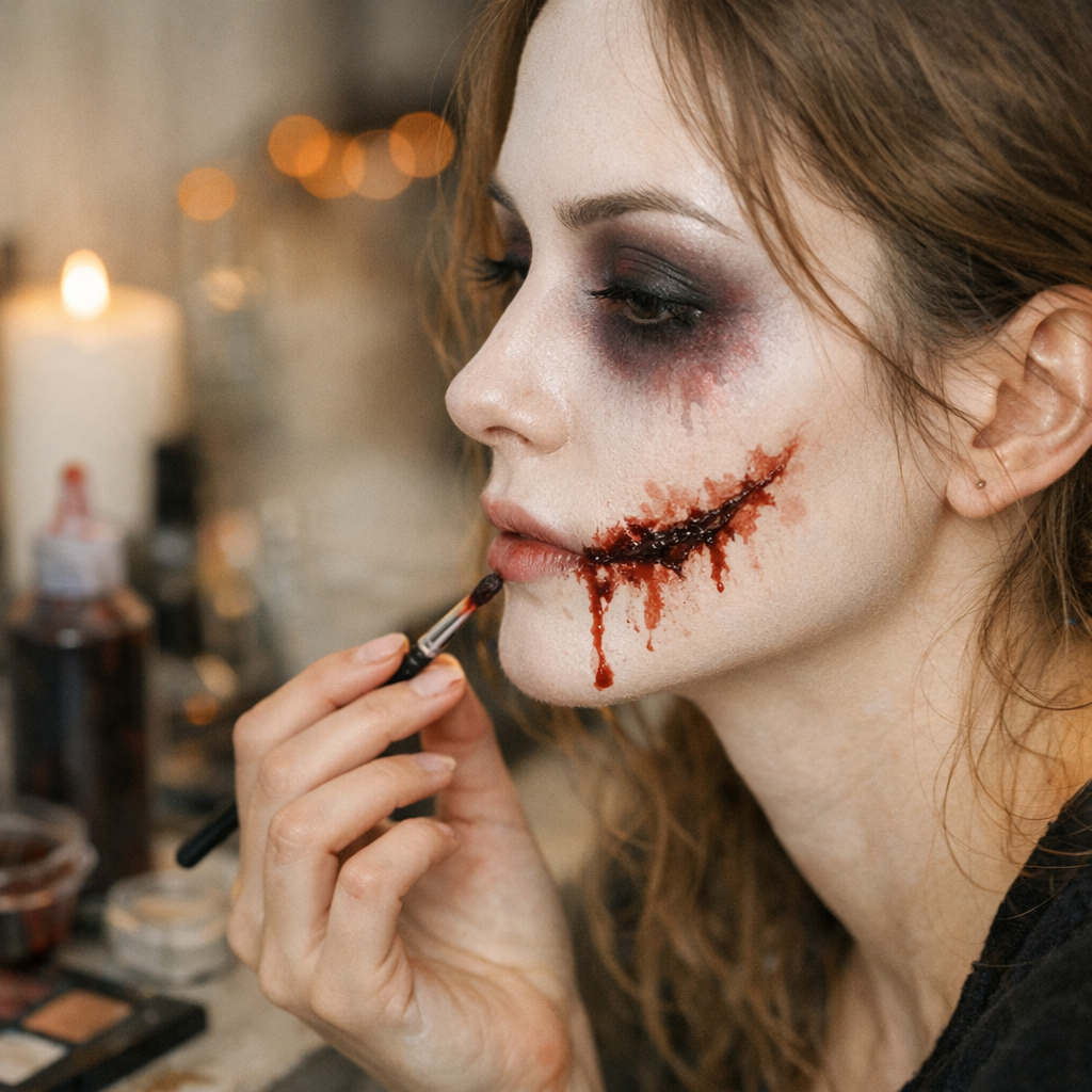 Teint pâle, faux sang et maquillage maison&nbsp;: les options douces à tester prudemment