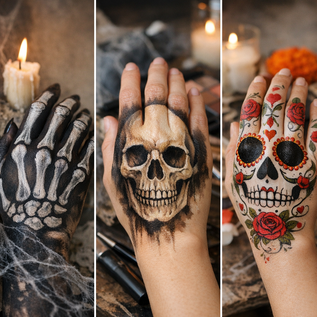 Votre rendu&nbsp;: 3 idées entre squelette lugubre, tête de mort et Calavera