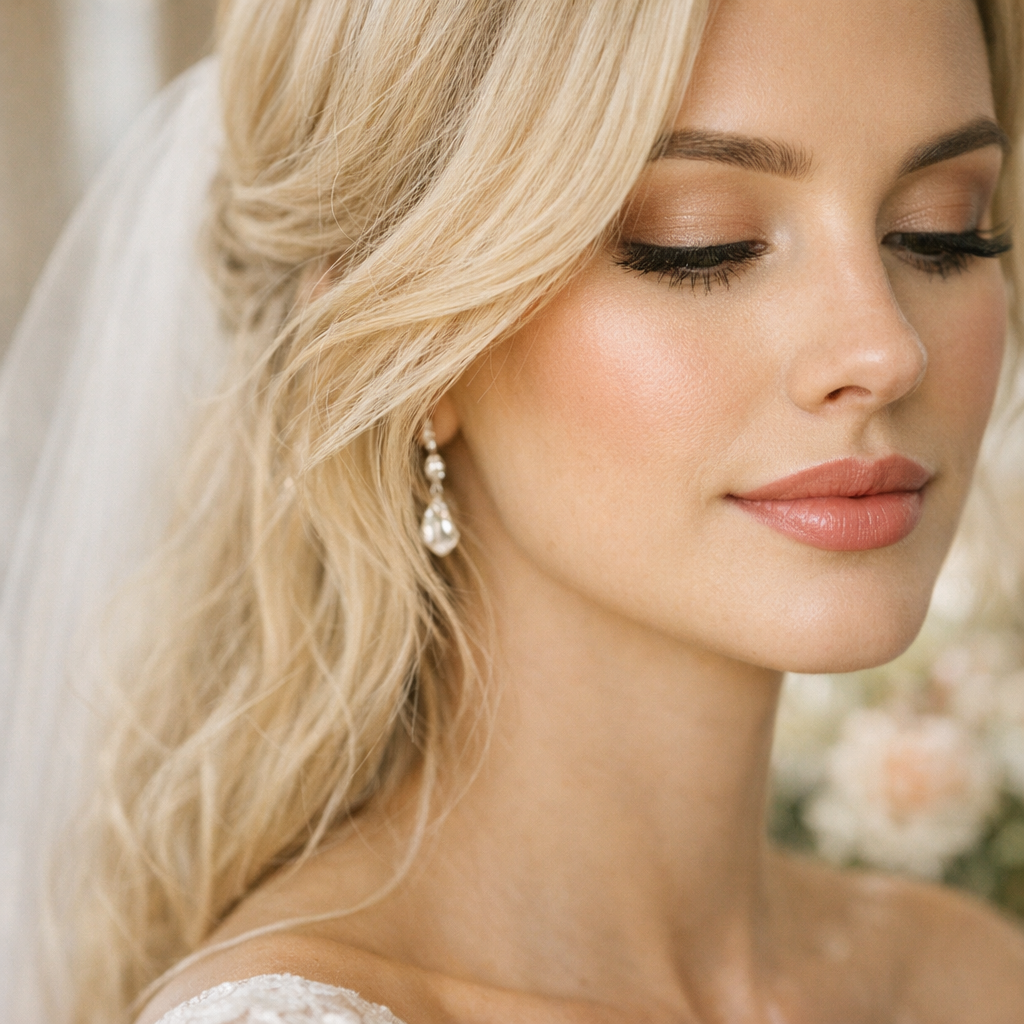 4. Des sourcils et lèvres harmonieux avec un blond clair, doré ou cendré