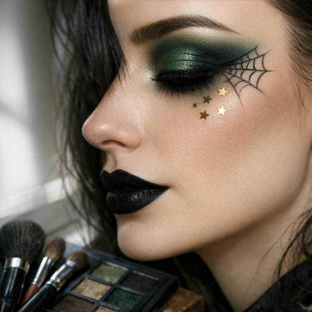 Un Maquillage de sorcière Halloween facile se fait en 10 minutes