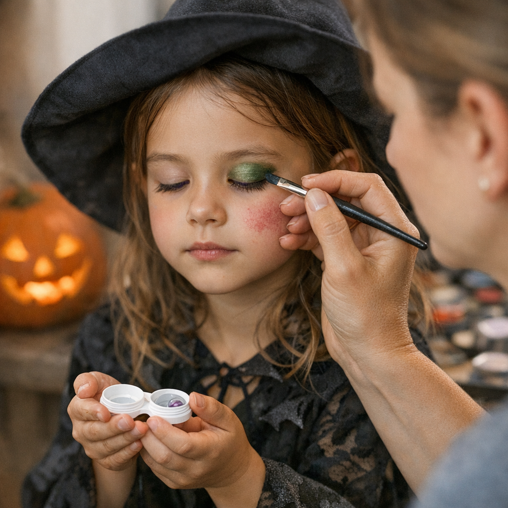 Petite fille, peau réactive, lentilles&nbsp;: les précautions avant Halloween