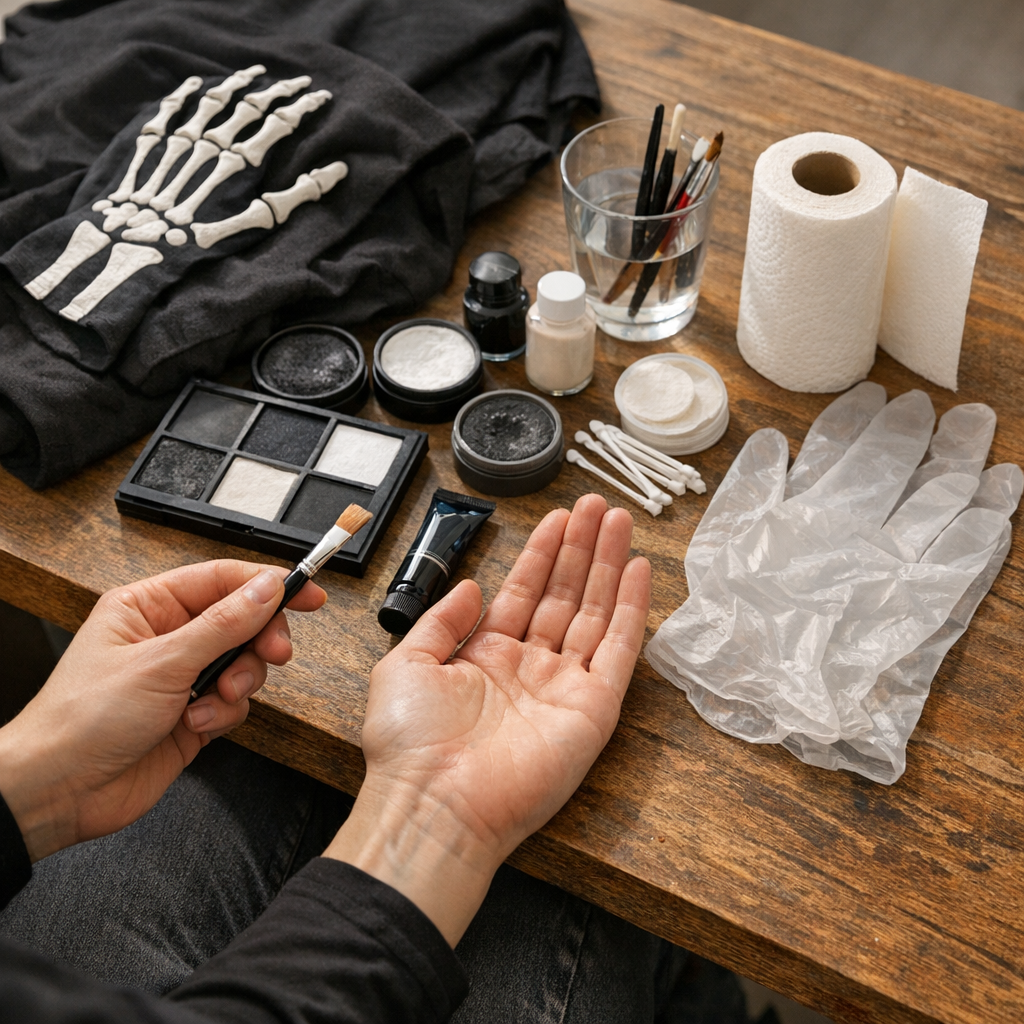 Produits, tenue et retrait : ce que je vérifie avant de peindre la main