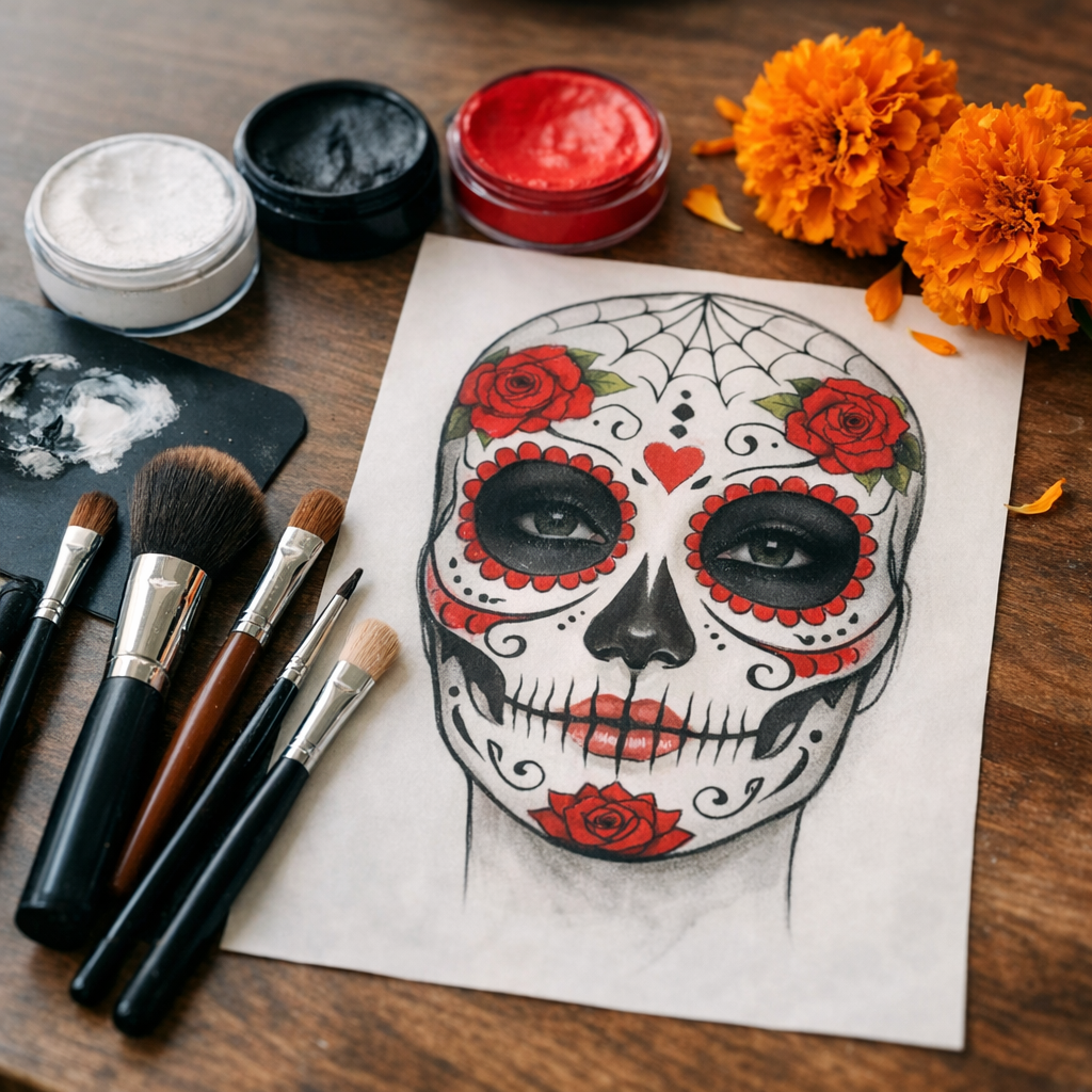 Le Maquillage tête de Mort Mexicaine : 7 idées faciles