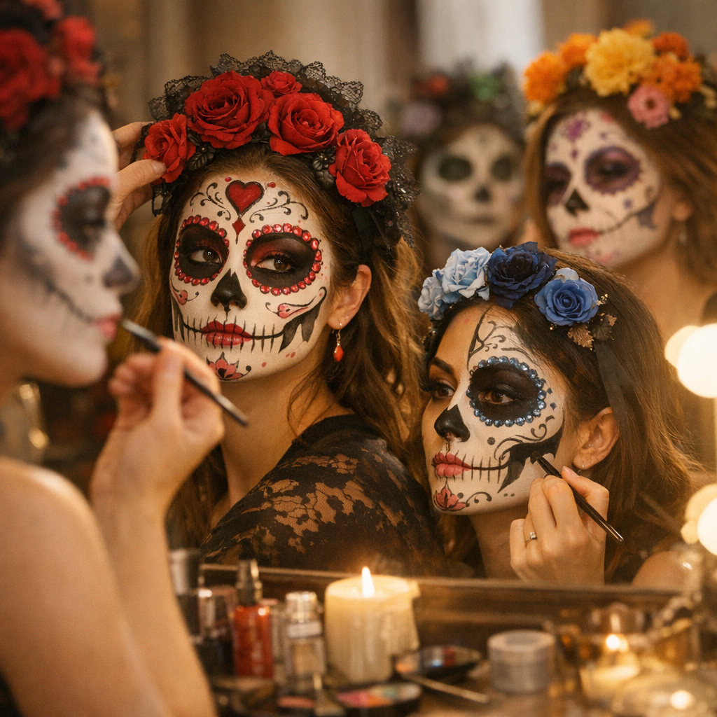 Plus d’inspirations&nbsp;: 5 idées de maquillage tête de mort mexicaine