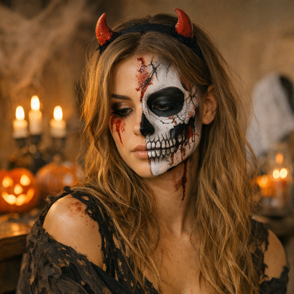 Des maquillages d'Halloween qui font peur, mais faciles à porter