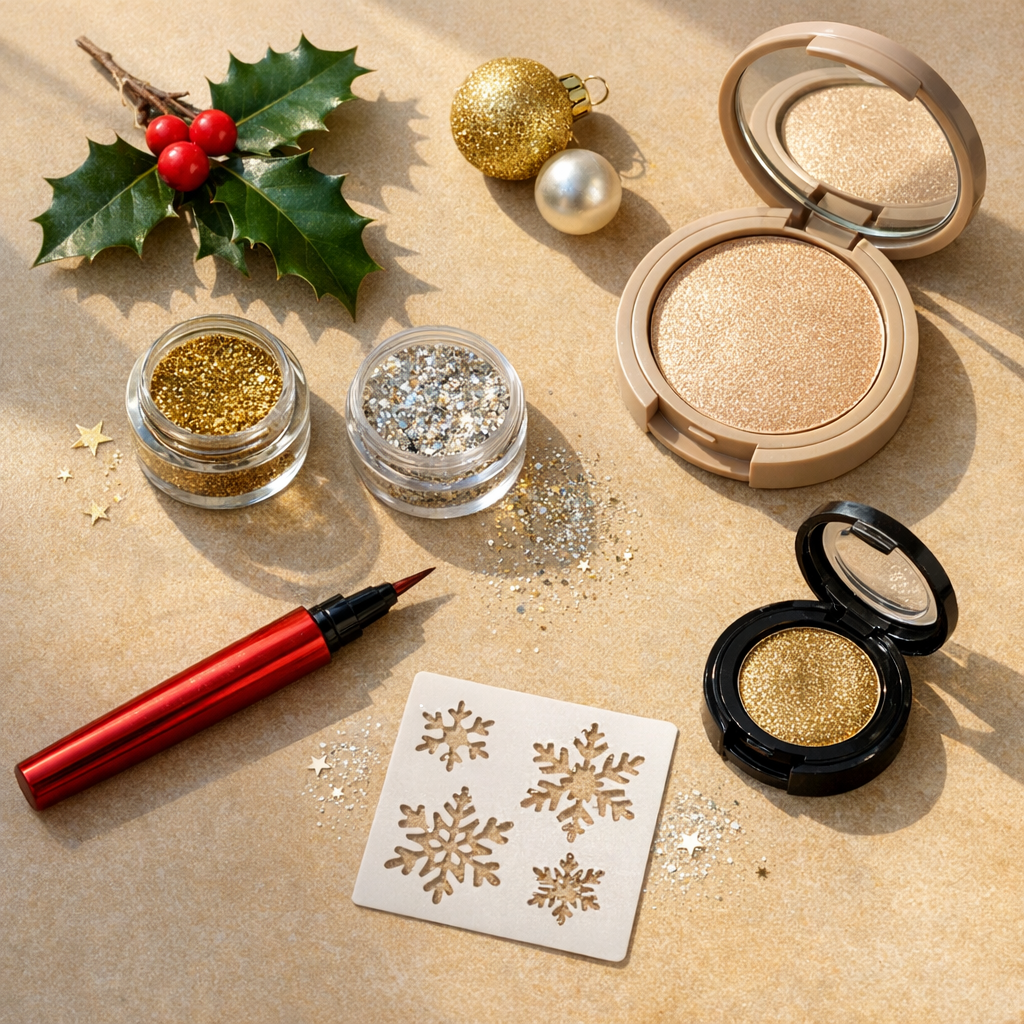 Ces 10 motifs de Maquillage de Noël évitent l’effet déguisement