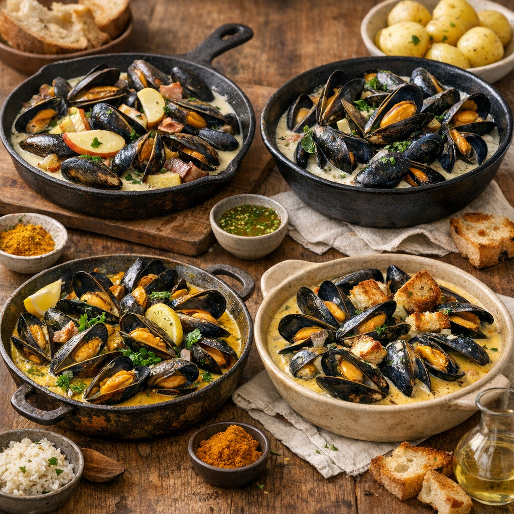 Variantes : normande, bretonne, curry ou esprit mouclade
