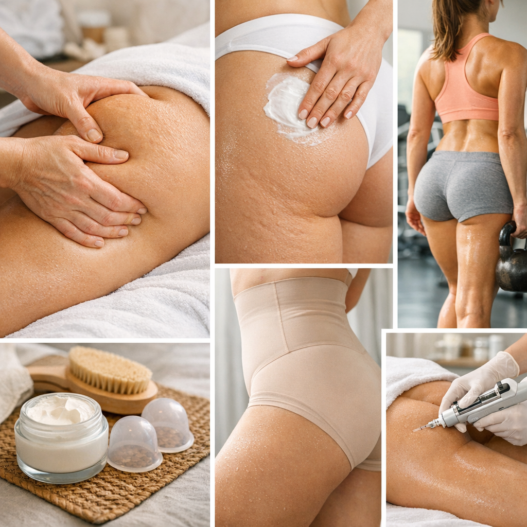 Options anti-cellulite à comparer : massages, crèmes, sport, shapewear et médecine esthétique