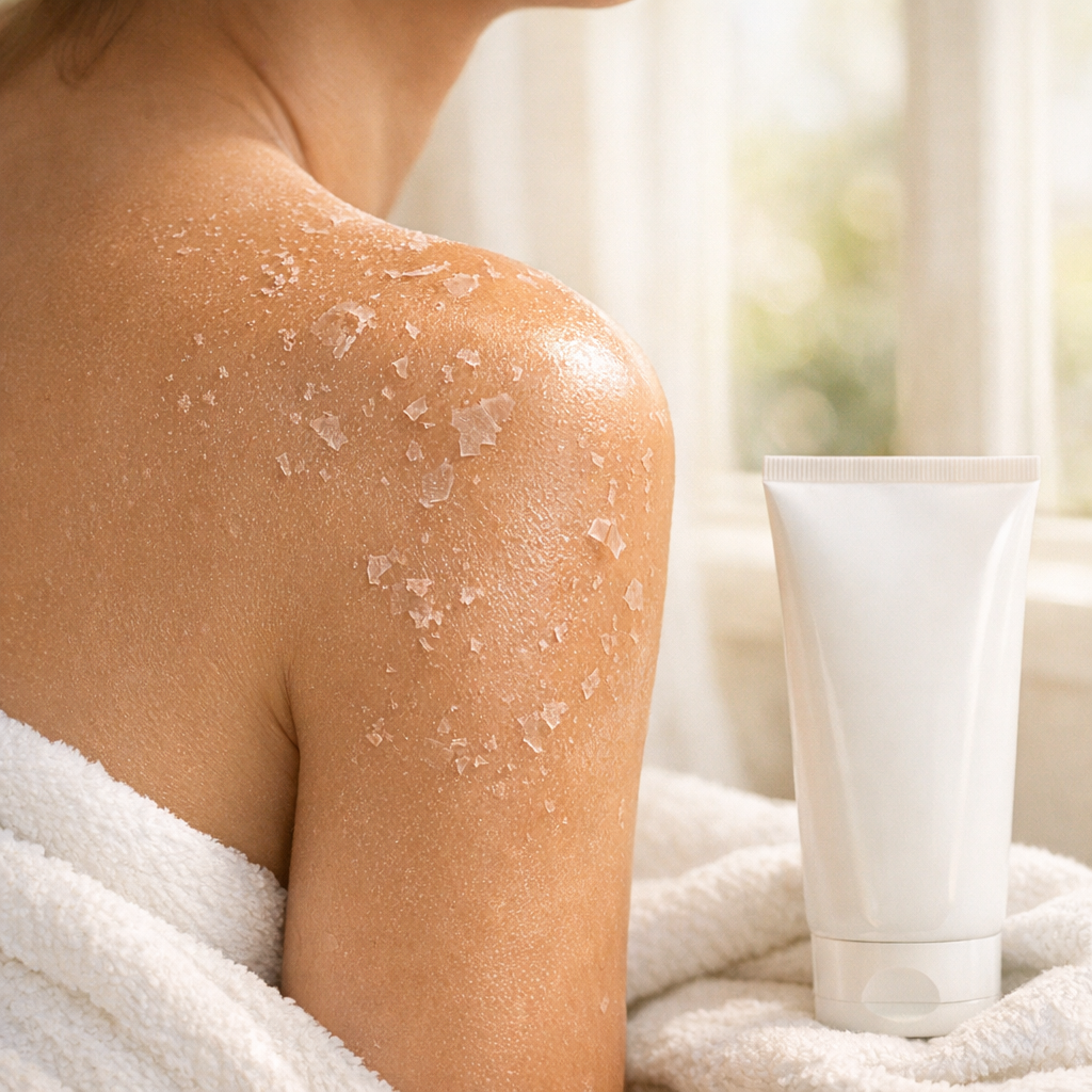 Que faire quand la Peau pèle après un bronzage ?