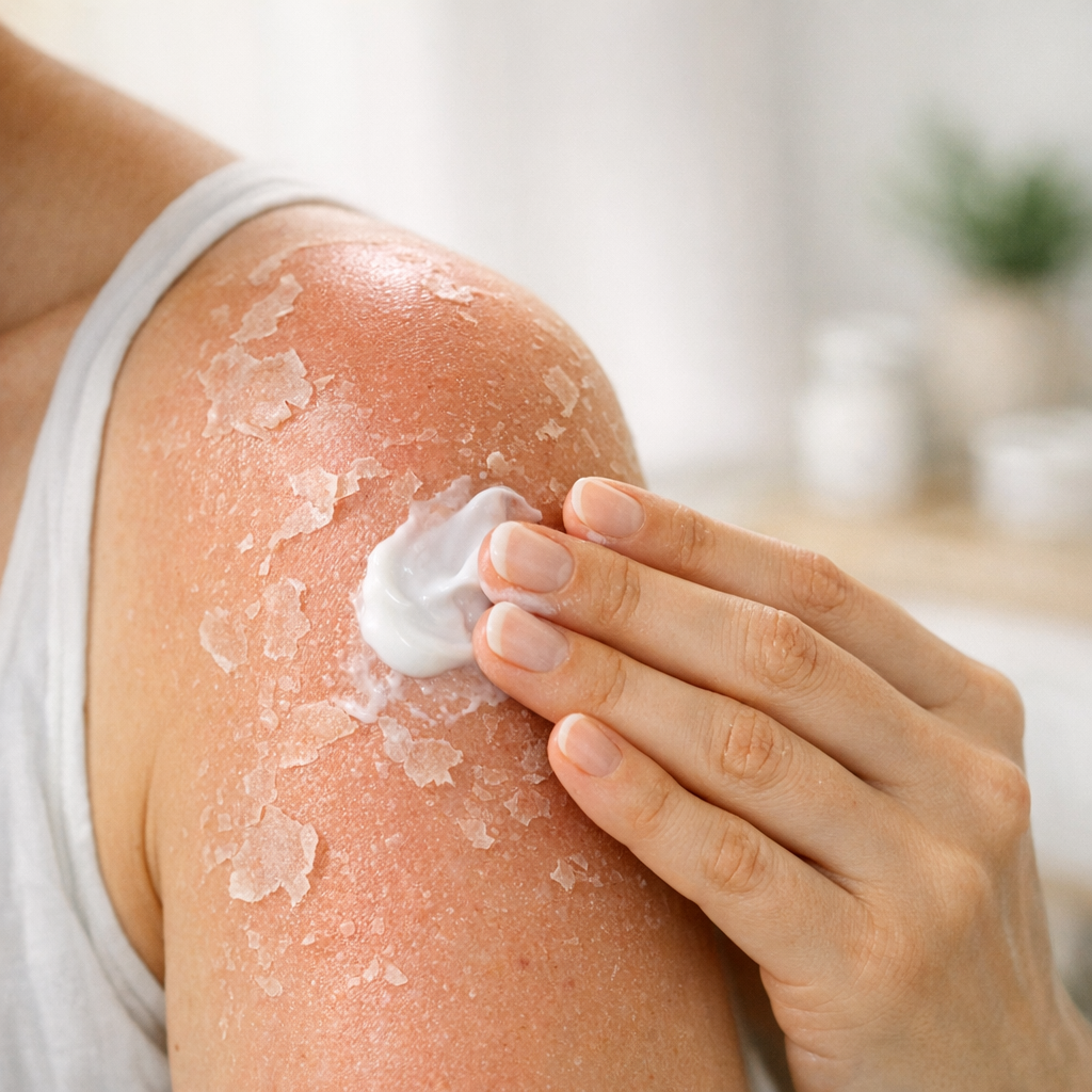 La Peau qui pèle après le soleil : gestes et durée à prévoir