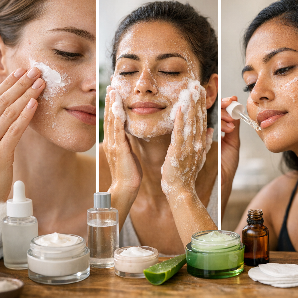 Comment réparer une peau du visage qui pèle : routine courte selon votre type de peau