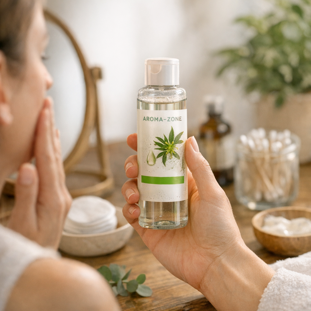 Deuxième niveau : une option ciblée et petit budget, la lotion Aroma Zone citée par Doctissimo