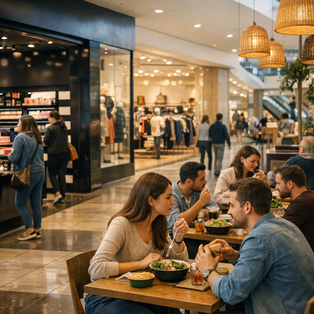 Services, magasins et à table : que prévoir dans le centre commercial ?